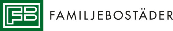 Familjebostäders logotyp, länk till startsidan